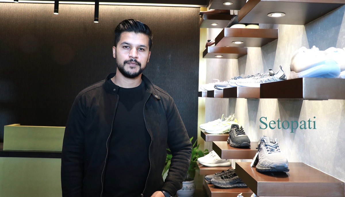 क्यालिबर जुत्ताका निर्देशक अमन गौतम। तस्बिरः सुसन चौधरी/सेतोपाटी